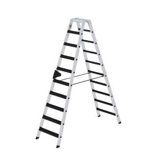 Stufen-Stehleiter beidseitig begehbar mit clip-step relax 2x10 Stufen