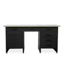 Werkbank Werktisch schwarz; Holzplatte 85x170x60