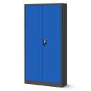 Aktenschrank Büroschrank Stahlschrank anthrazit-blau  185x90x40