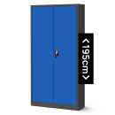 Aktenschrank Büroschrank Stahlschrank anthrazit-blau  195x90x40