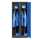 Spind Garderobenschrank Umkleideschrank Metallschrank anthrazit-blau 180x80x50