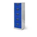 Aktenschrank Büroschrank Stahlschrank grau-blau  162x46x62