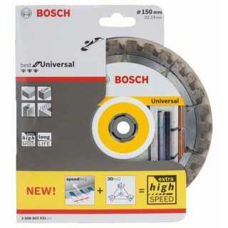 Diamanttrennscheibe Bosch Best for Universal 150x22,23x2,4