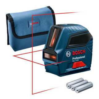 Bosch Linienlaser GLL 2-10 inkl. Schutztasche und Batterien