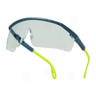 Farblose Polycarbonat-Schutzbrille mit Bügel