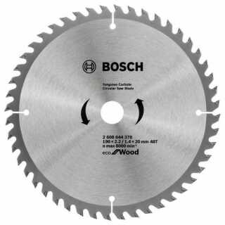 Kreiss&auml;geblatt Bosch Eco for Wood 190x20x2,2/1,4 z48