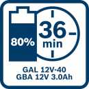 Bosch Schnellladegerät 10,8/12V GAL 12V-40 1600A019R3