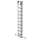 Sprossen-Mehrzweckleiter 3-teilig mit nivello®-Traverse und Wandlaufrollen 3x10 Sprossen