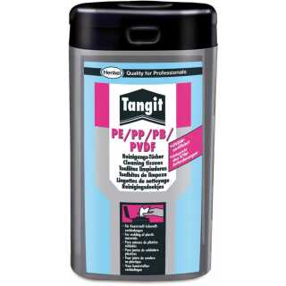Tangit PE-Reinigungstücher gemäß DVGW VP 603 (100 Stück/Dose) PE, PP und PVDF